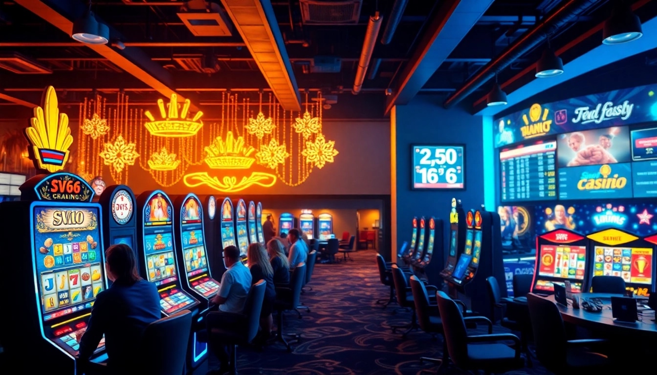 Experience the thrill of SV66's online casino with vibrant games and engaging players.
