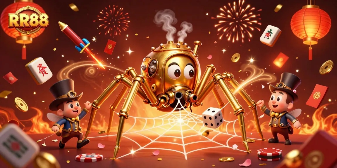 Experience the thrill with RR88's steampunk-themed casino illustration, showcasing immersive gaming elements.