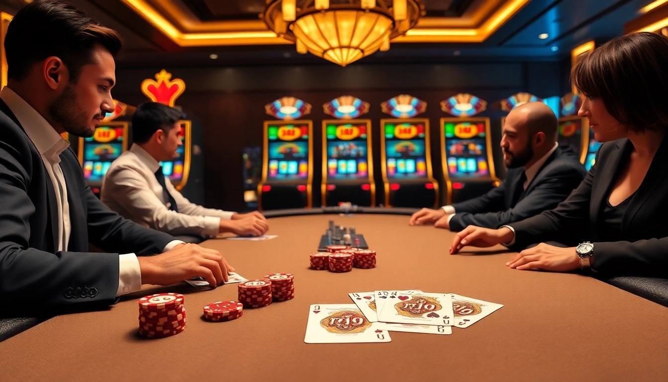 Experience the thrill of rr 99 at an elegant poker table filled with vibrant chips and high-stakes cards.