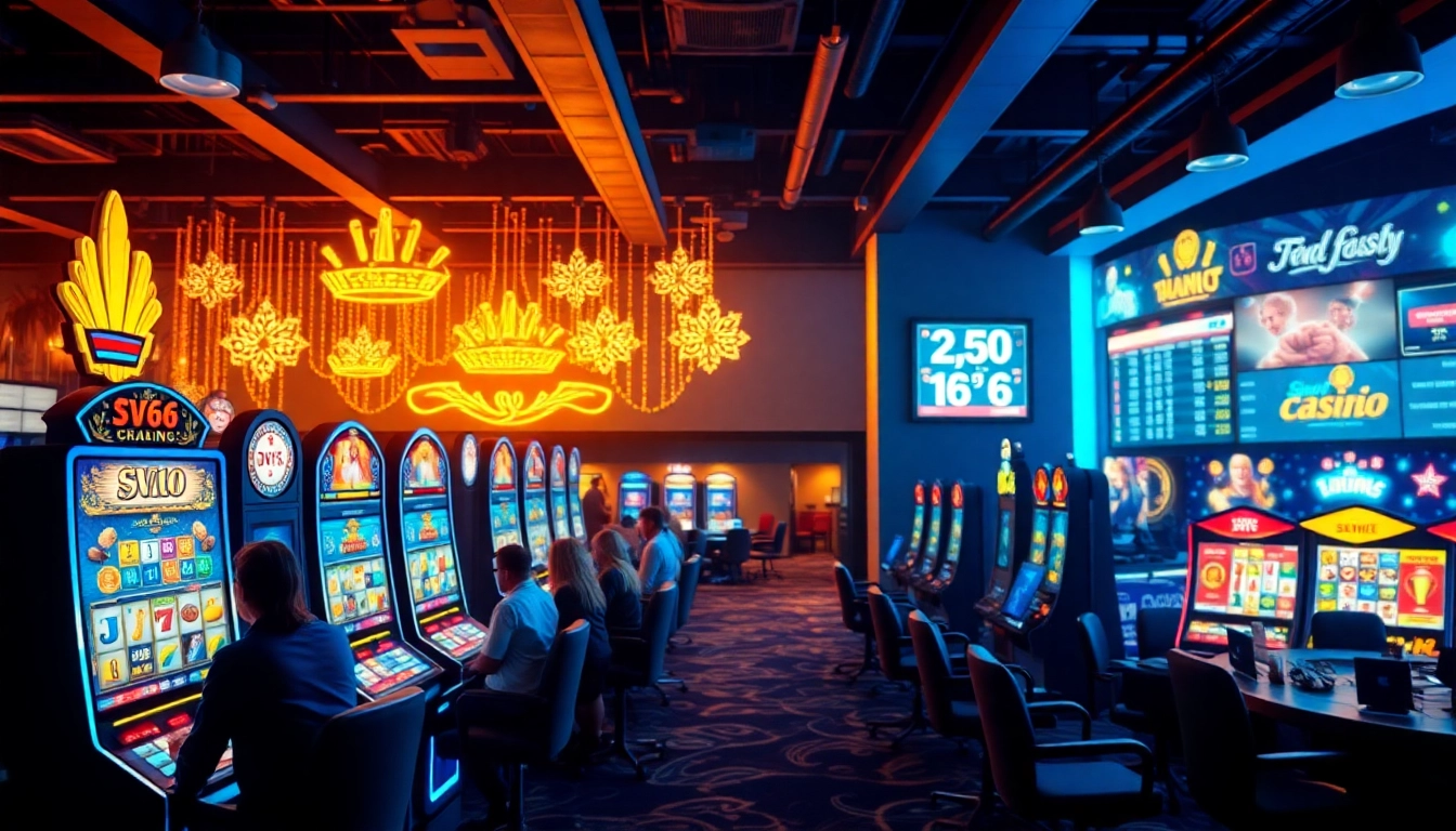 Experience the thrill of SV66's online casino with vibrant games and engaging players.