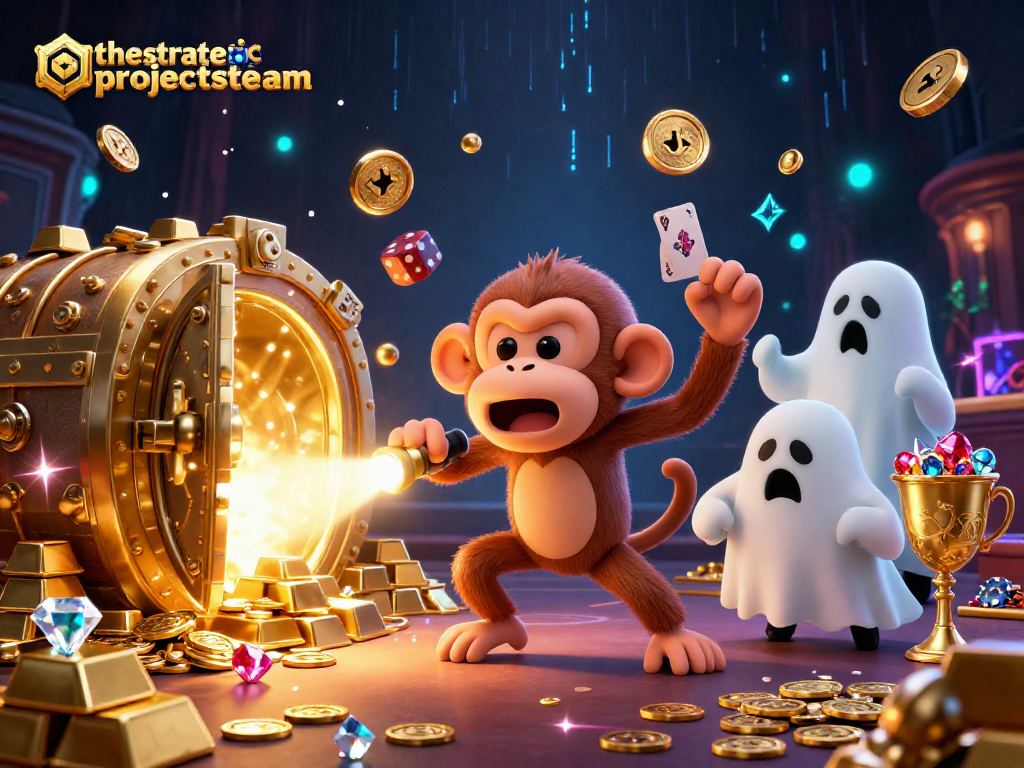 Experience the thrill of gaming at thestrategicprojectsteam with our amazing casino scene featuring playful characters.