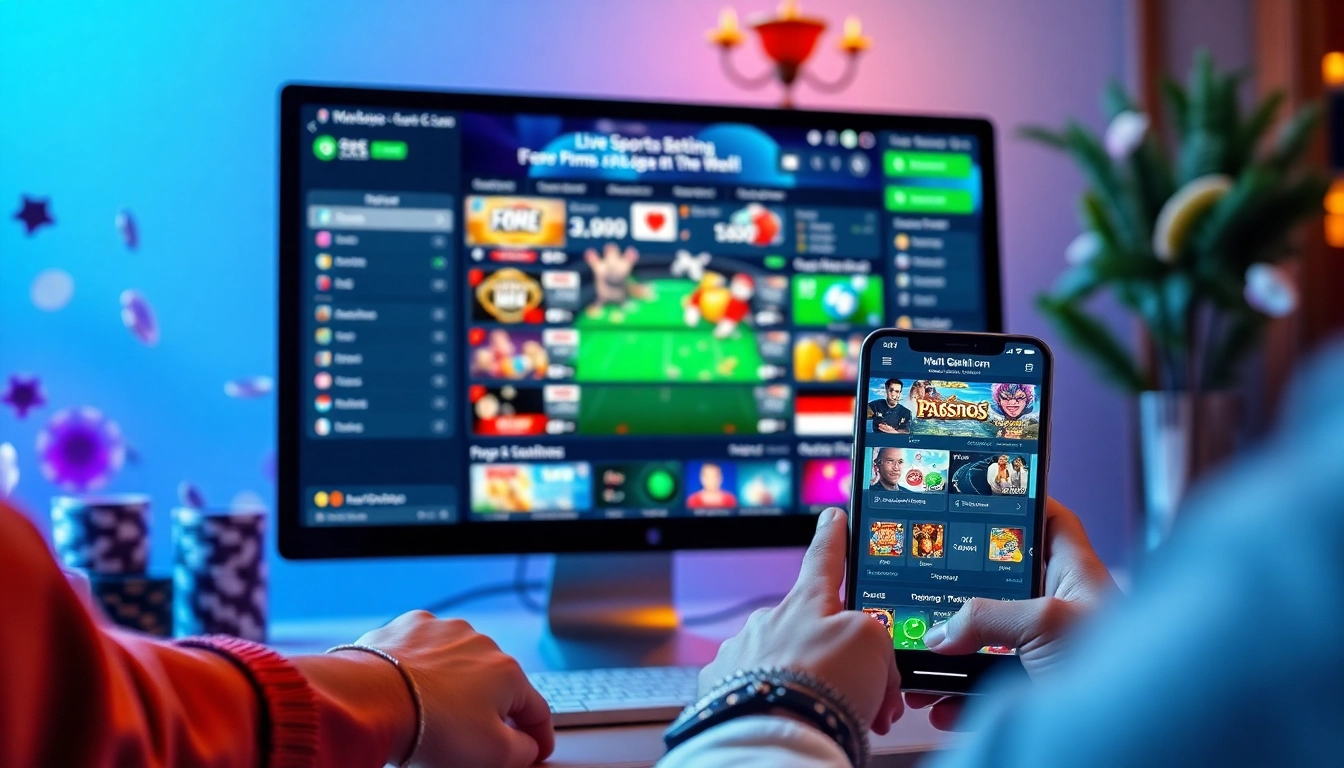An engaging online gambling experience at https://8scom.dev/ showcasing live sports betting and casino games.