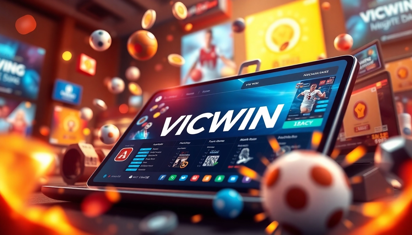 Explore the innovative VICWIN platform featuring dynamic online gaming options.