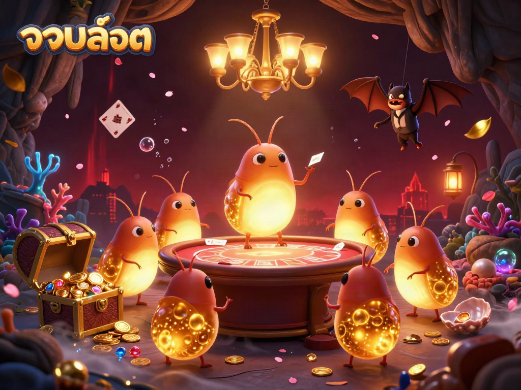 Illuminate your gaming experience with รวมสล็อต as glowworms light up the cave casino.