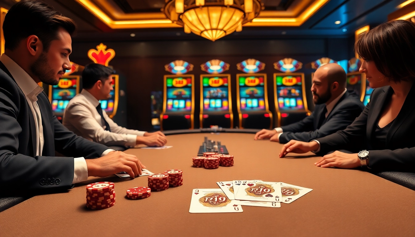 Experience the thrill of rr 99 at an elegant poker table filled with vibrant chips and high-stakes cards.