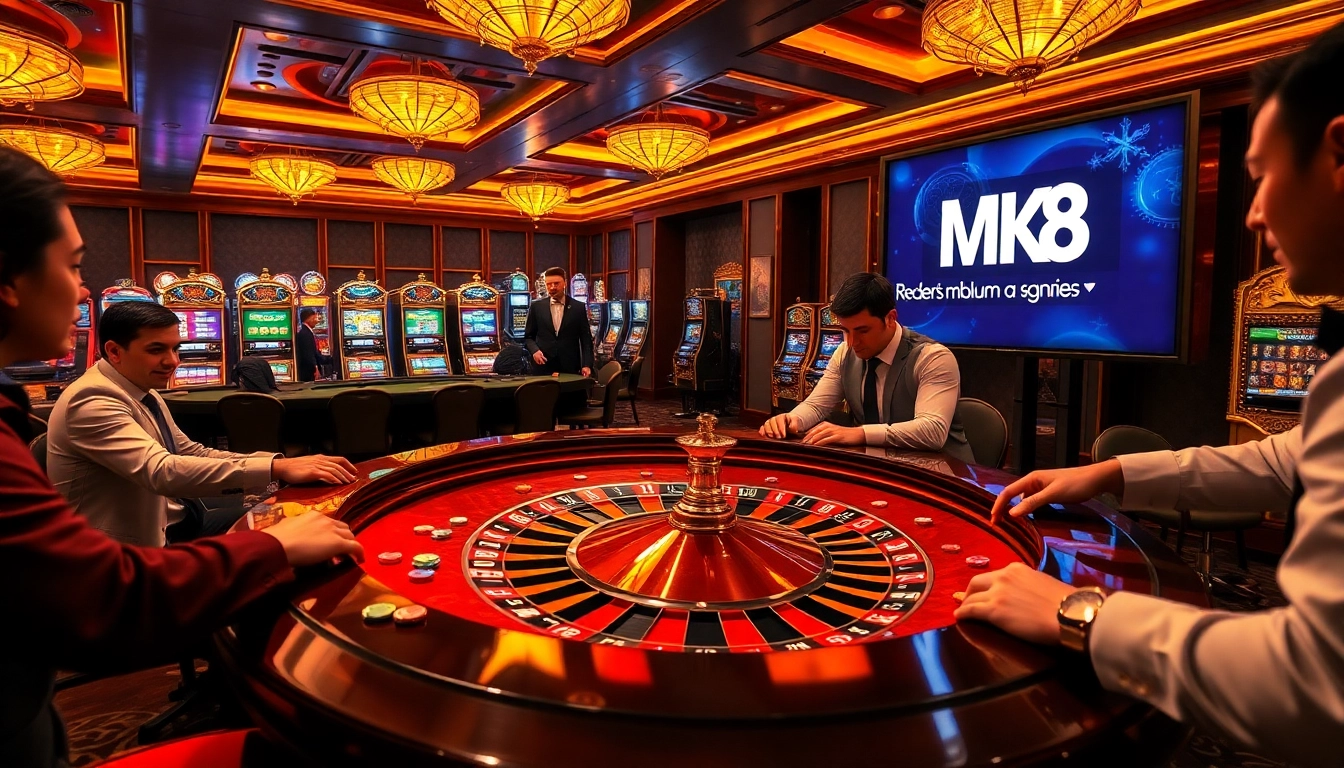 Experience the thrill of MK8 เครดิตฟรี at a vibrant casino with engaging players and exciting games.