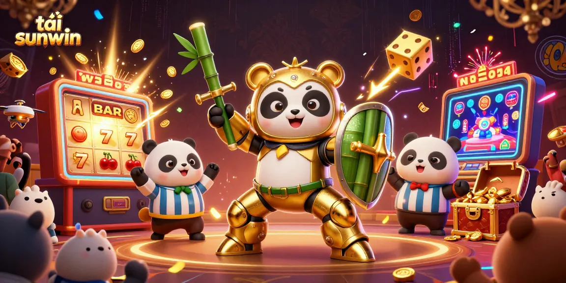 Engage with tải sunwin in this vibrant illustration of gambling excitement featuring casino games and characters.