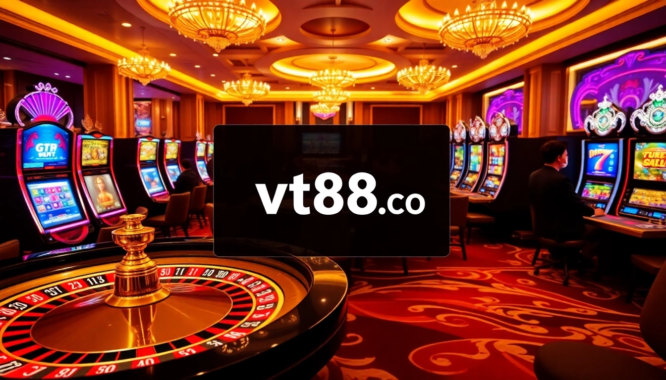 Players enjoying the excitement at http://vt88.co/ casino with vibrant roulette and slot games.