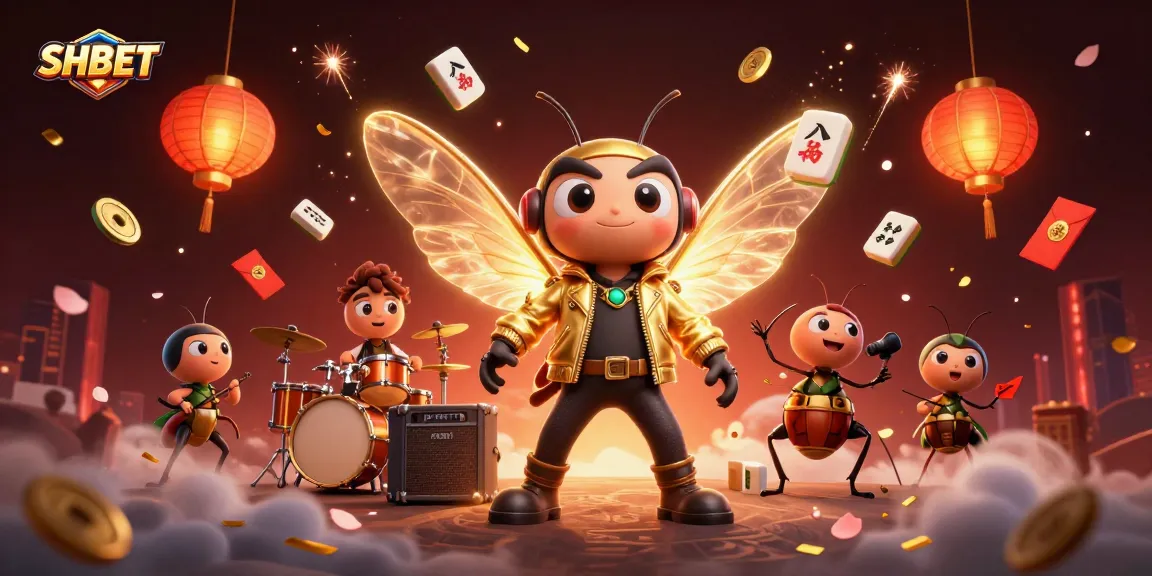 Experience SHBET's vibrant casino energy with 3D rock star characters celebrating online gaming.