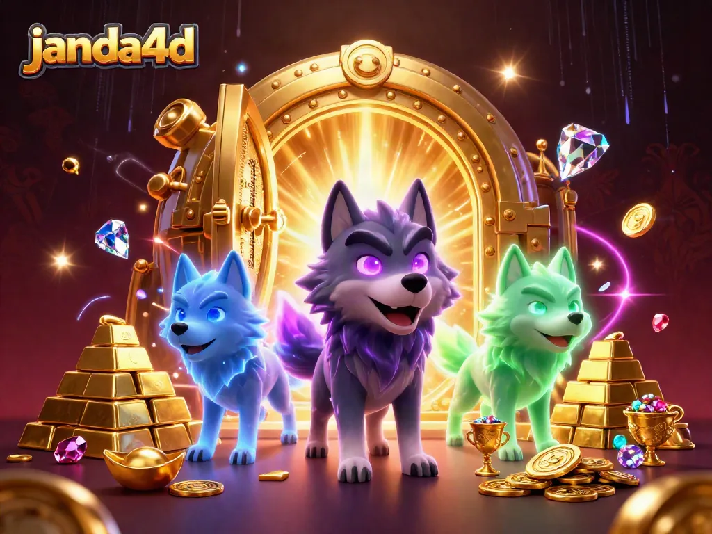 Janda4d adalah platform slot online dengan pemimpin serigala bercahaya dan kekayaan berlimpah di sekitarnya.