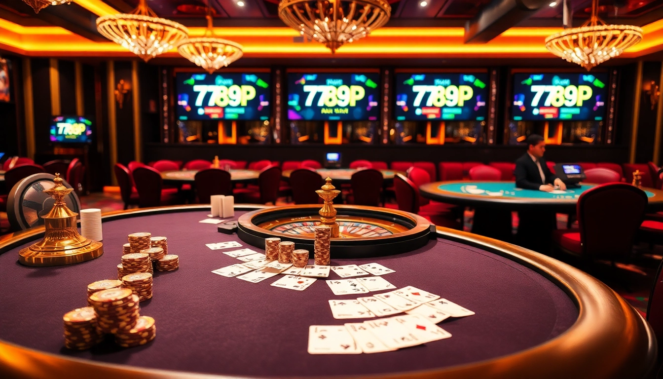 Experience the excitement of gambling at 789P with vibrant casino tables and professional gameplay.