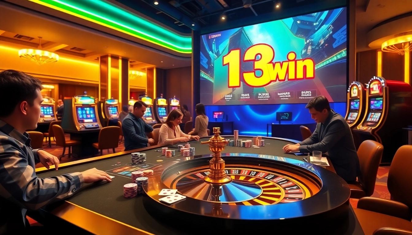 Experience thrilling gameplay with the 13win app featuring vibrant casino games and a luxurious atmosphere.