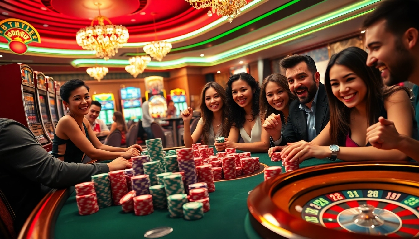 Players enjoying the thrills of gambling at the SEPUHPLAY link featuring exciting slots and poker.