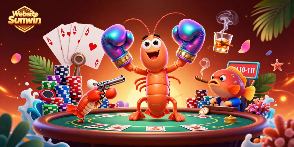 Experience thrilling gameplay at Website Sunwin with vibrant poker scenes and dynamic characters.
