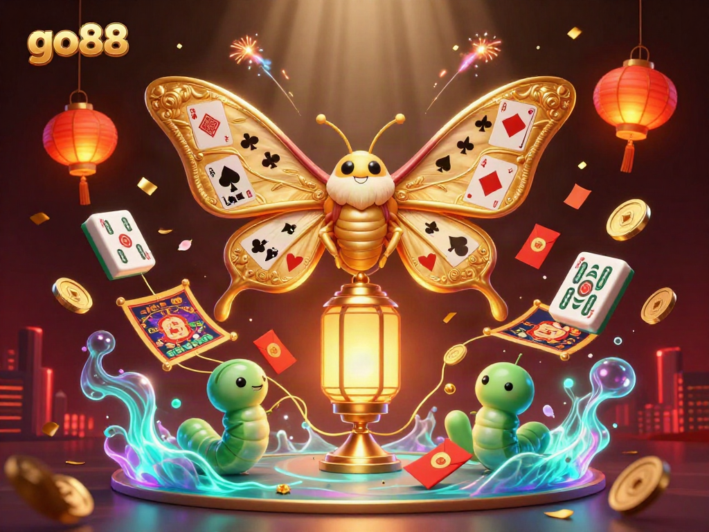 Spin the reels with go88's vibrant 3D casino illustrations showcasing luxury and excitement.