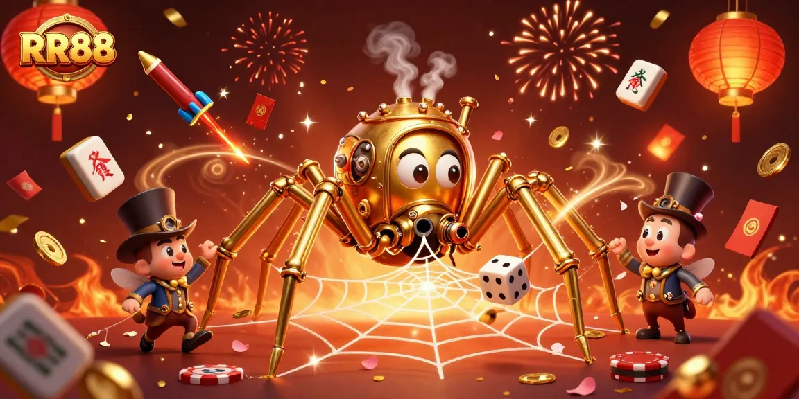 Experience the thrill with RR88's steampunk-themed casino illustration, showcasing immersive gaming elements.