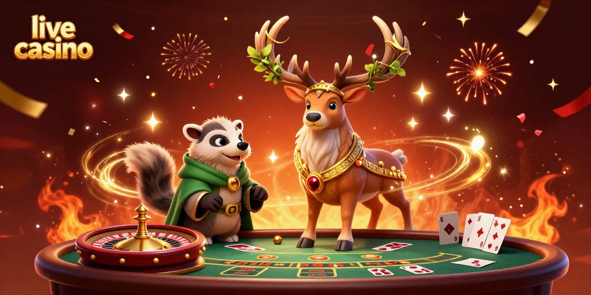 Experience the excitement of a live casino with immersive characters and vibrant gaming elements.